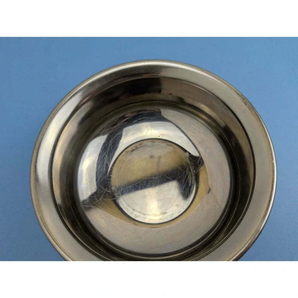 TERA India Hammered Copper Stainless Steel Double Wall Serving Dish Pot 6.75 In